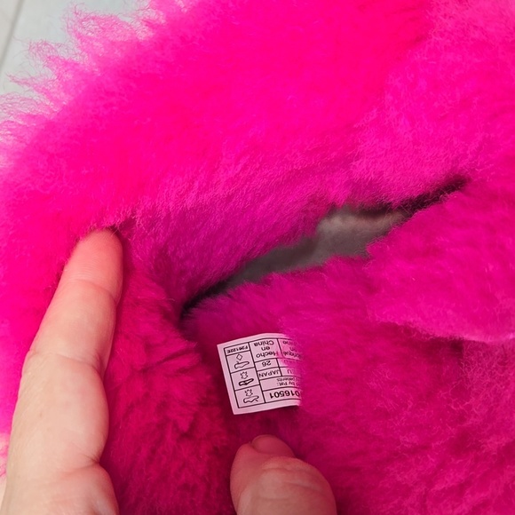 Ugg Australia Women Pink Mini Bailey Bow Short Shearling Lined Boots Shoes Sz 9 - Picture 13 of 14